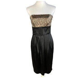 Maggie London Sleeveless Lace Detail Dress Size 4